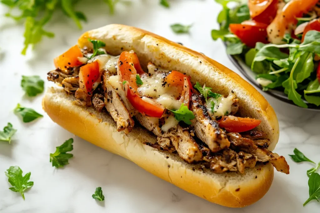 Serving Low Carb Philly Cheesesteak